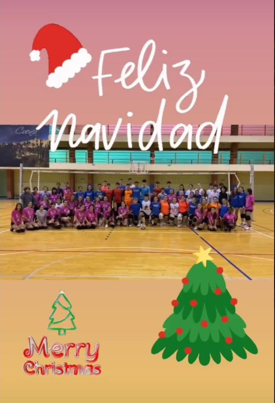 FELICITACIÓN NAVIDEÑA DE LOS CHICOS Y CHICAS DE VOLEIBOL