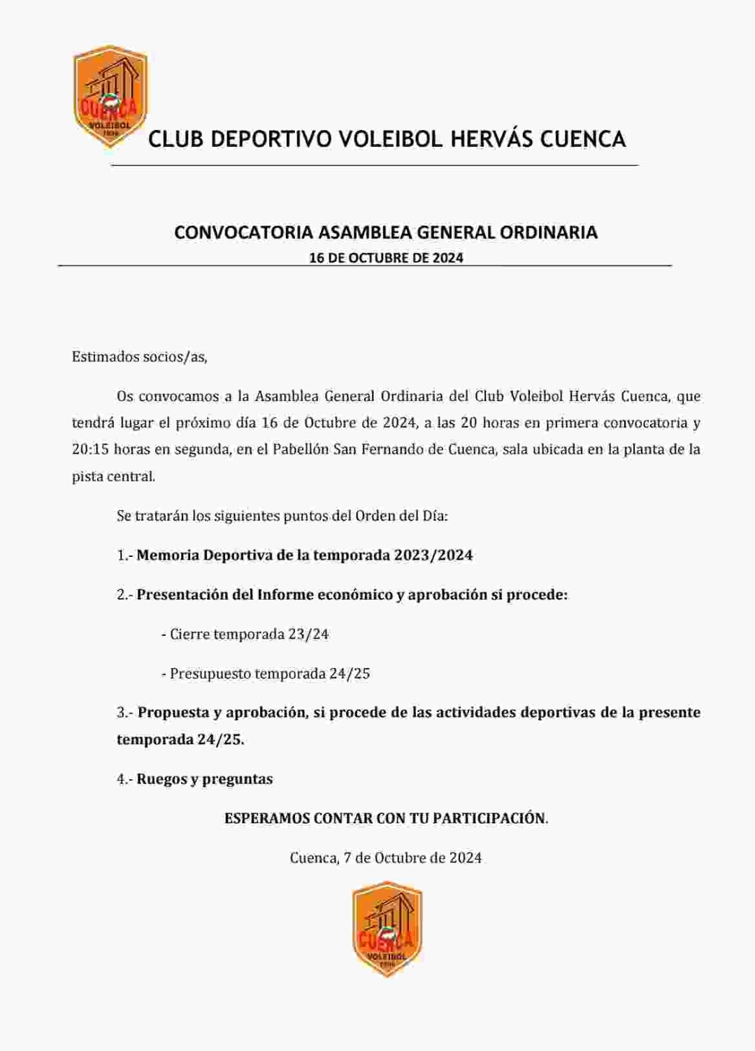 Asamblea General Ordinaria