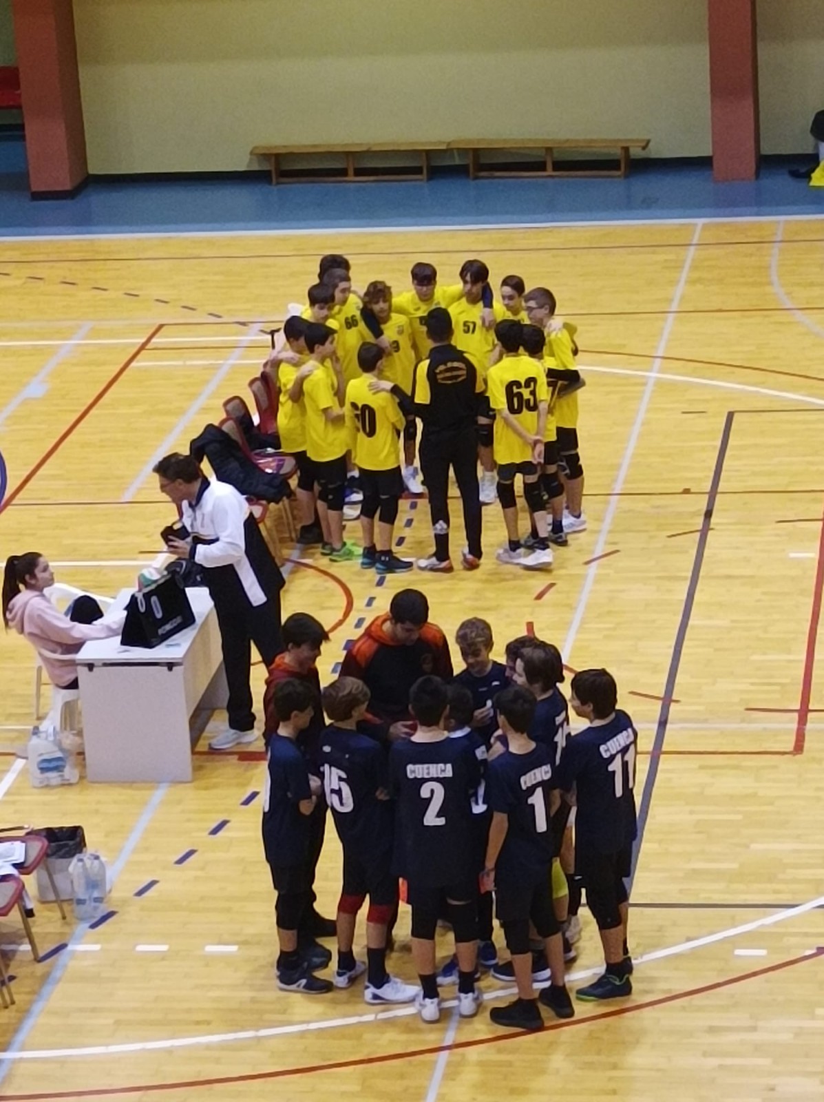 LOS  INFANTILES DEL CV CUENCA SE ENFRENTAN A SALESIANOS DE GUADALAJA
